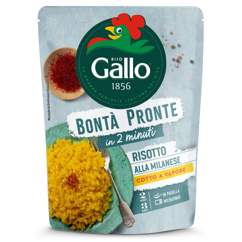 Riso Gallo Bontà Pronte Risotto Milanese ferdigris 250 g