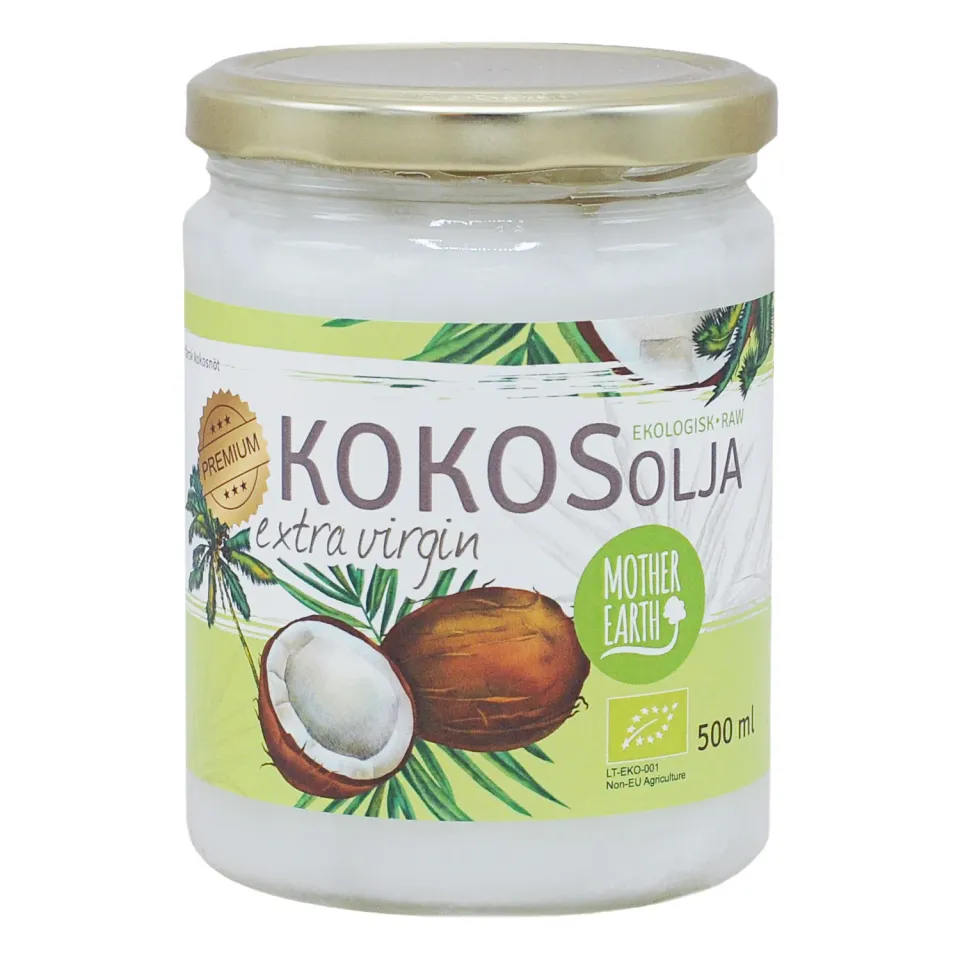 Natessen Mother Earth kokosolje extra virgin rå øko 500 ml mild