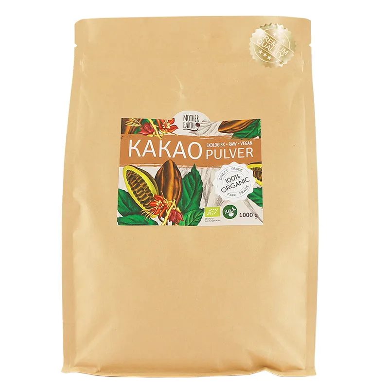 Natessen Mother Earth Pangoa kakaopulver 1 kg RAW EKO