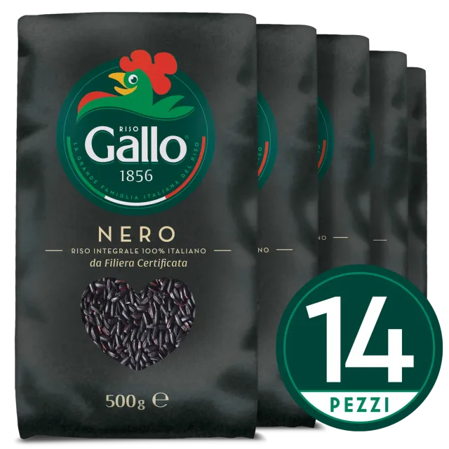Riso Gallo Nero svart ris fullkorn fiberrik