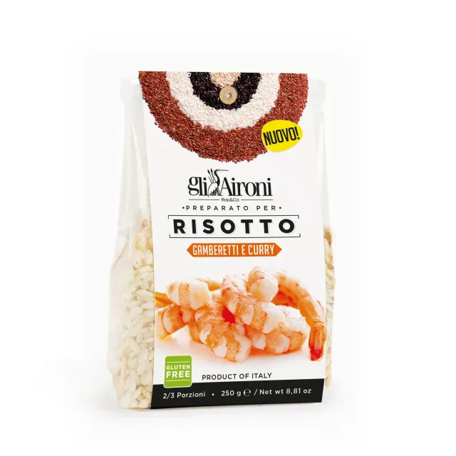 Gli Aironi Risotto ai Gamberetti e Curry risottomiks mild