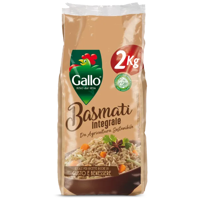 Riso Gallo Basmati Integrale basmatiris langkornet fyldig