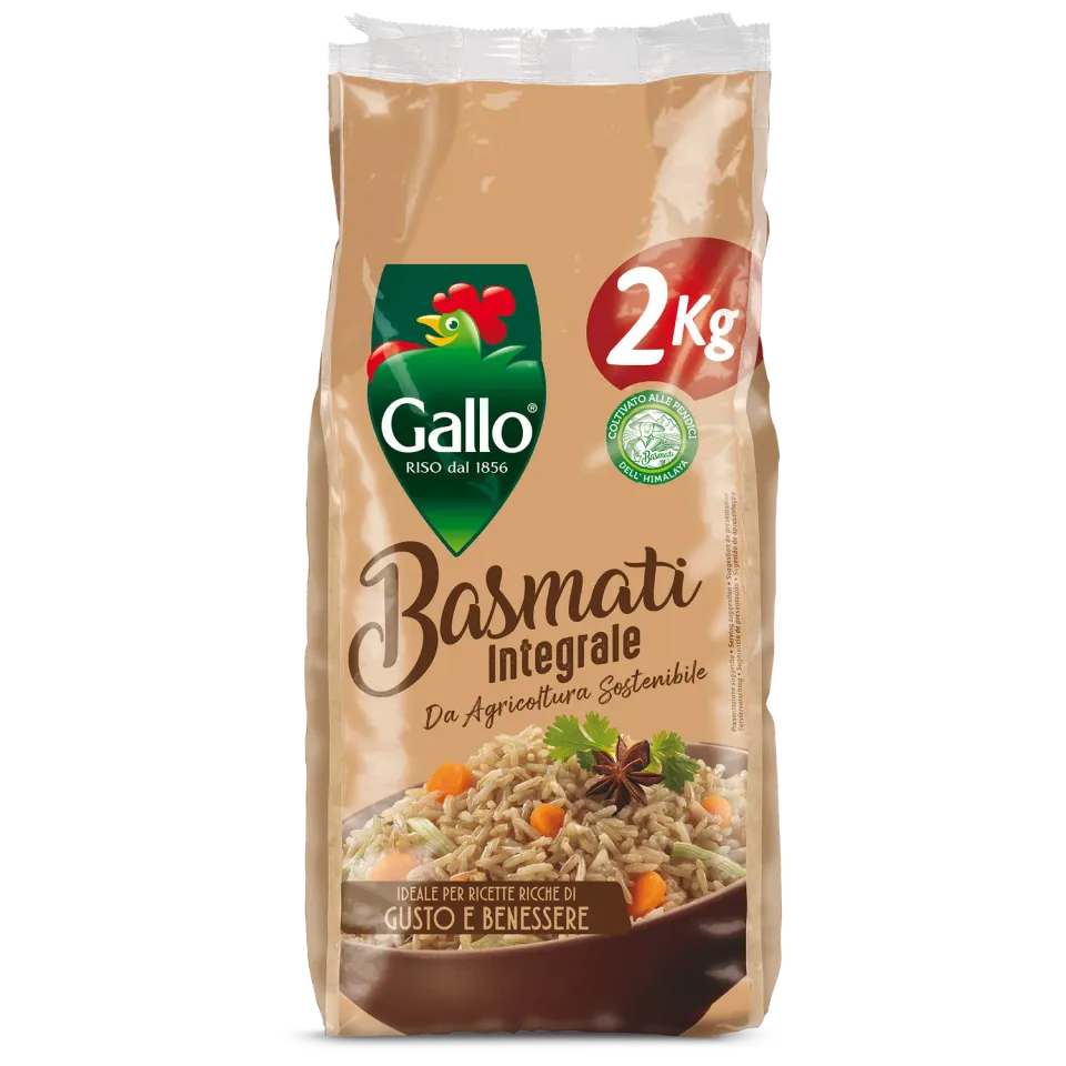 Riso Gallo Basmati Integrale basmatiris langkornet fyldig