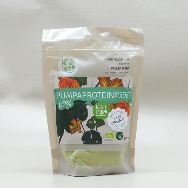 Natessen Mother Earth gresskarprotein 65% 250 g øko