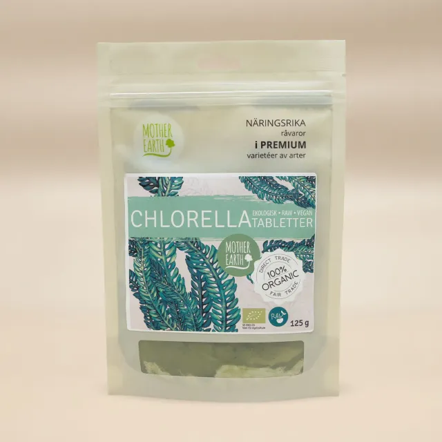 Natessen Chlorella tabletter 125 g rå økologisk
