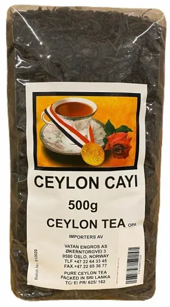 Skjæveland Gardsutsalg Ceylon svart te 500 g sterk