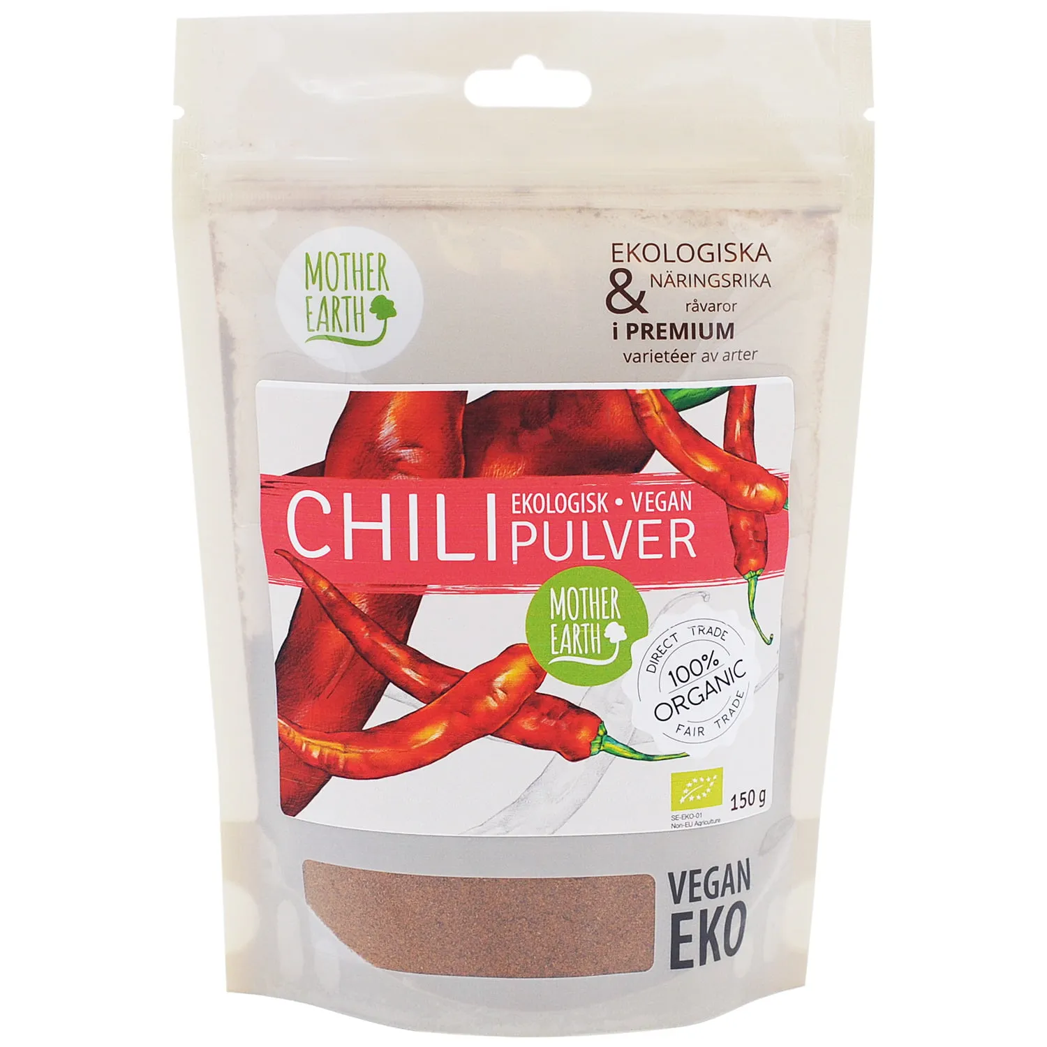 Natessen Mother Earth Mild chilipulver 150 g mild